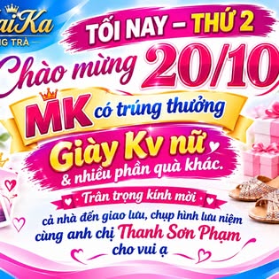 Poster chương trình ngày 20/10 tại Maika
